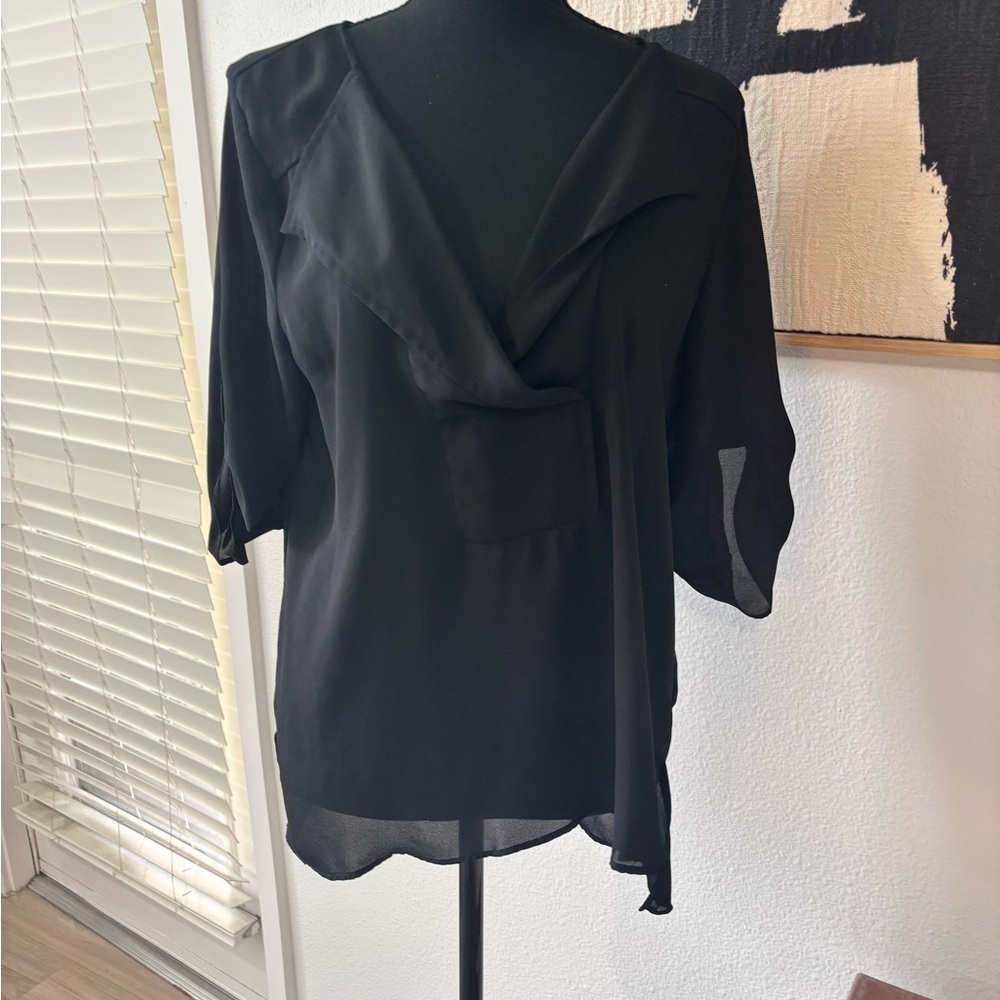 Phanuel Black Drape Blouse
